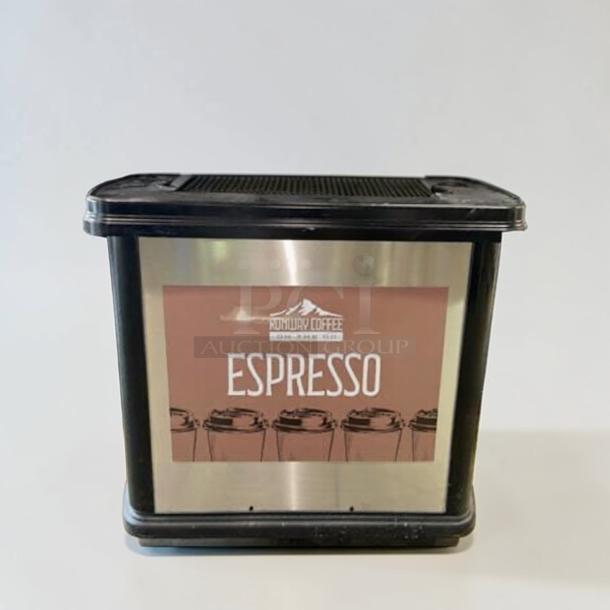 Mobile Espresso Service Cart, 55" commercial model, stainless steel panels, fully operational, top-tier condition.