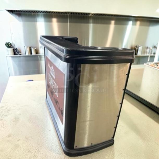 Stainless steel commercial espresso service cart, 55 inches, top-tier condition, custom build, fully operational.