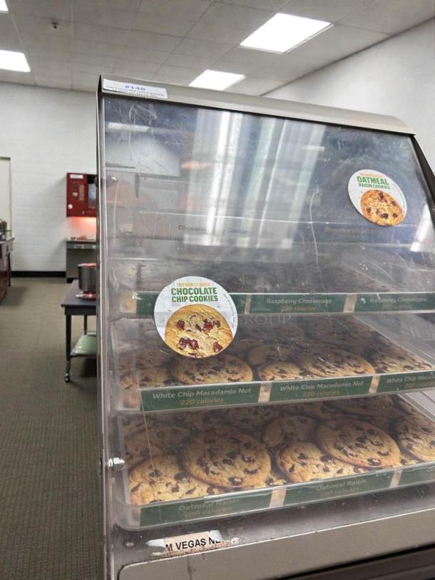 Commercial Countertop Bakery Display Case, multi-tier, excellent condition. Model BAK-M-DISP-0375, fully operational and tested.