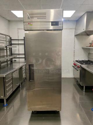 Turbo Air EF24-1-N-V commercial freezer, stainless steel, single door, fully tested, 115V, excellent condition.