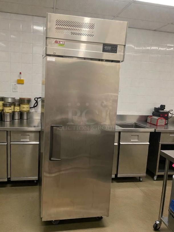 Turbo Air EF24-1-N-V commercial reach-in freezer, premium condition, stainless steel, 115V, single phase, fully tested.