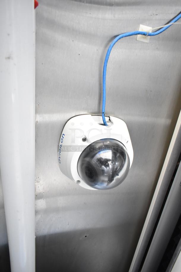 Commercial kitchen trailer camera system; durable external view.