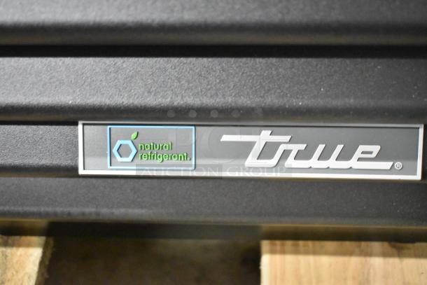 True TVM-48SL-HC cooler label, featuring "natural refrigerant." Brand new, scratch and dent condition. 115V, 1 Phase.