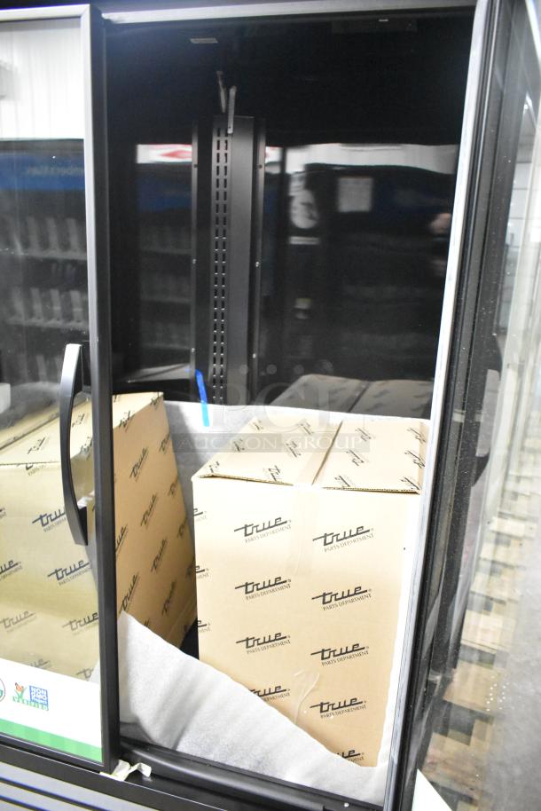 Brand new 2025 True TVM-48SL-HC commercial 2-door cooler merchandiser, 115V, 1 Phase, scratch and dent condition.