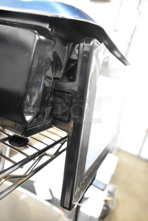 2024 Hobart HTi-7LH4W commercial food scale, black, electrical wiring visible, excellent condition, tested working.