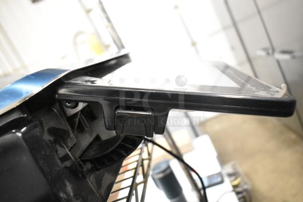 2024 Hobart HTi-7LH4W commercial food scale, black, tested working, 120/208-240 volts, 1 phase. Countertop model.