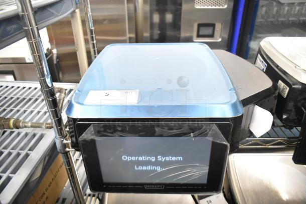 2025 Hobart HTi-7LH4W commercial food scale, visible screen damage, 120/208-240V, 1 phase, tested and working.