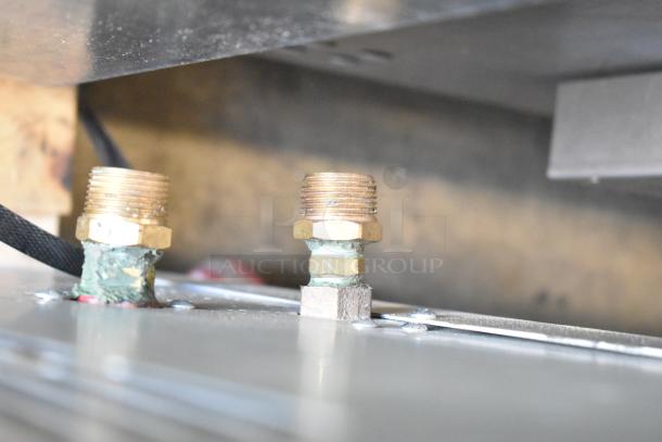 Close-up of components on 2019 Hoshizaki KM-1601SWJ3 Commercial Crescent Cuber Ice Maker, 208-230 Volts, 1 Phase.