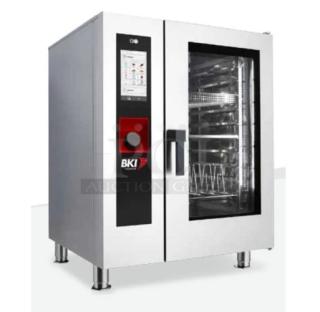BKI ETE101R commercial electric boilerless combi oven, brand new, 10 full pan capacity, 208V, 3-phase, scratch and dent.