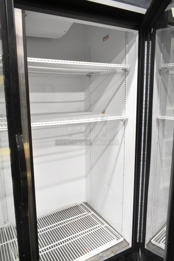 2020 True GDM-49-HC Commercial Cooler, 2 doors, 115 Volts, 1 Phase, clean interior, white wire shelving, excellent condition.