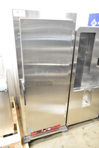 Brand new Avantco 177HTESS1836 full-size insulated heated holding cabinet, 120V, 1 phase, on commercial casters. Scratch and dent.