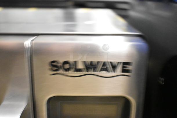 Brand new Solwave 180MW1200TA stackable commercial microwave, 1.2 cu. ft., push button controls, 120V, scratch and dent condition.