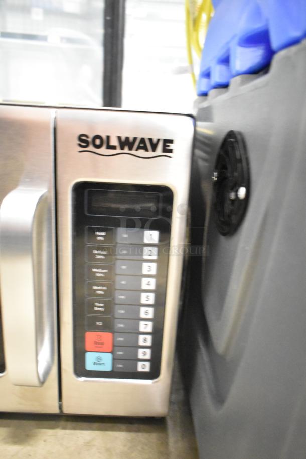 Brand new 2025 Solwave 180MW1200TA stackable commercial microwave, 1.2 cu. ft., push button controls, scratch and dent.