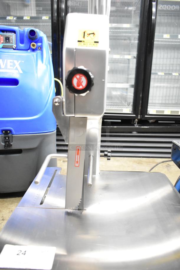 BRAND NEW Backyard Pro 554BSSW65AL Butcher Series 65" Blade Vertical Band Meat Saw, 110V 1 Phase, Scratch and Dent.