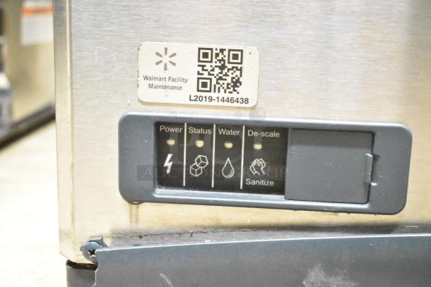 2022 Scotsman NH0522A-1S Commercial Ice Head, stainless steel, 115V, 1 phase, maintenance panel with status indicators.