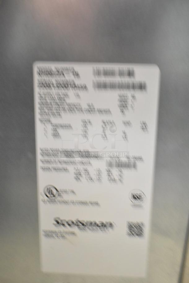 2022 Scotsman NH0522A-1S Commercial Ice Head, 115V, 1 Phase, with label detailing specifications and model info.