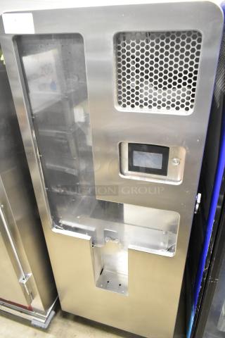 LATE MODEL! JBT 2ND-GEN-MFJ-HE Fresh N Squeeze Commercial Floor Style Citrus Juicer on Commercial Casters. 115 Volts, 1 Phase. Tested and Working!