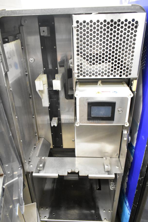 LATE MODEL JBT 2ND-GEN-MFJ-HE Fresh N Squeeze commercial citrus juicer, floor style, on casters, 115V, 1 phase.