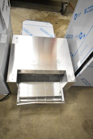 Brand new Vollrath JB3H ventless countertop conveyor oven, 40" with 14 1/2" wide belt, 208V, 1 phase, minor scratches.