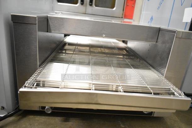 Brand new Vollrath JB3H 40" ventless countertop conveyor oven with 14.5" wide belt, 208 volts, 1 phase. Scratch and dent condition.