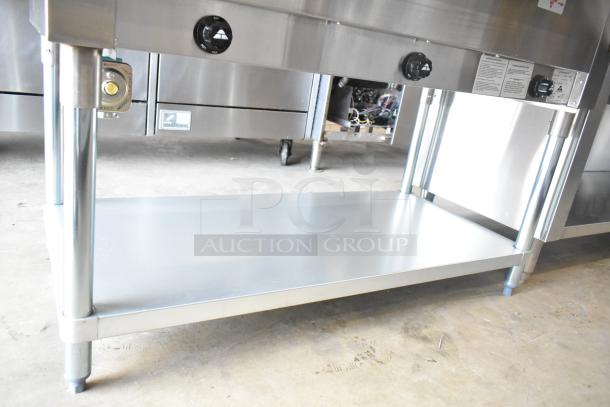 BRAND NEW 2025 Advance Tabco HF-3G-LP Liquid Propane Three Pan Hot Food Table, 10,500 BTU, minor scratches.