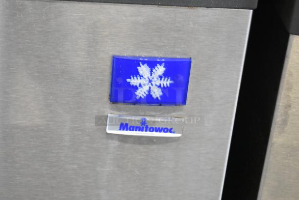 Manitowoc SD0452A Ice Machine with SPA310 Dispenser, 115V, 1 Phase, stainless steel, brand logo visible.