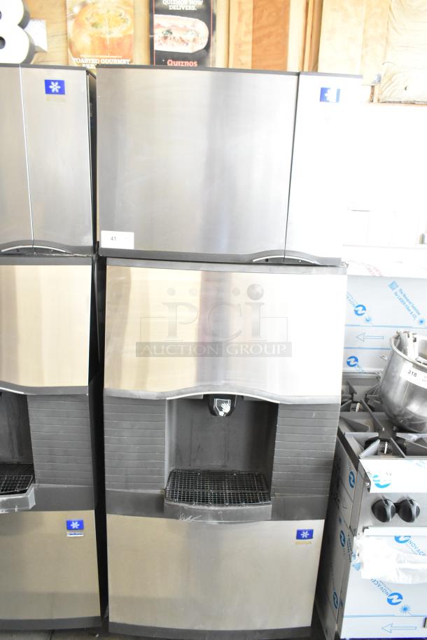 Manitowoc SD0452A commercial ice machine and SPA310 dispenser, stainless steel, 115V, 1 phase, excellent condition.