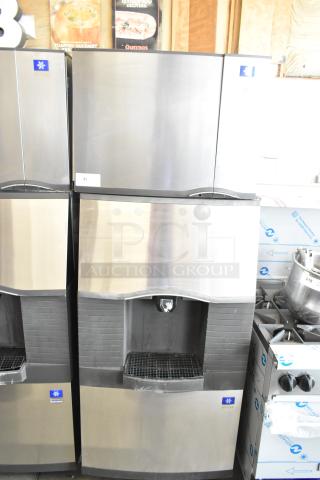 Manitowoc SD0452A commercial ice machine and SPA310 dispenser, stainless steel, 115V, 1 phase, excellent condition.