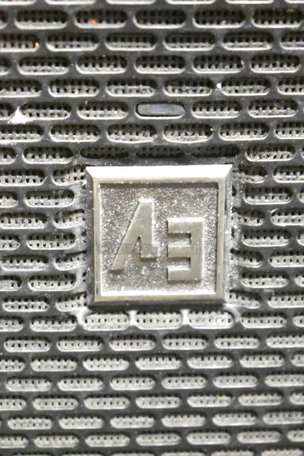 12 various speakers featuring JBL Control 30 and Electro-Voice EV ZLX models, grille detail shown.