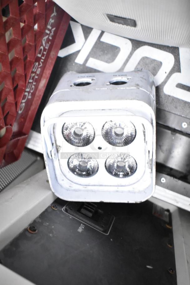 8-item bundle featuring JBL Control 25AV speakers, Rockville Best Par 50 wireless par wash lights, and more.