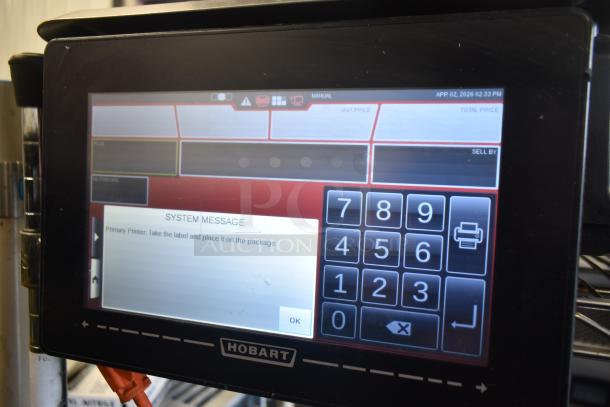 2023 Hobart HTi-7LH4W commercial scale with digital interface, tested and working, 120/208-240 volts, 1 phase.