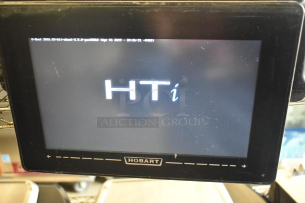 2017 Hobart HTi-7LH26 commercial scale display, tested and working. Black casing with brand logo.