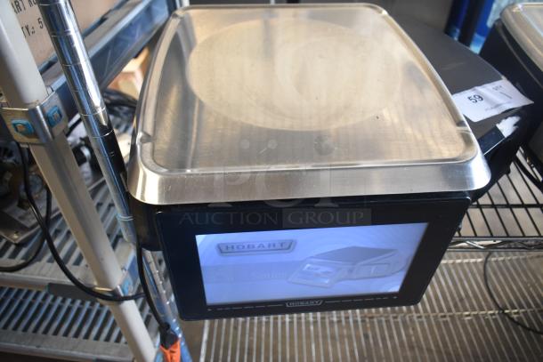 2020 Hobart HTi-7LH4W Commercial Food Portioning Scale, stainless steel, tested and working, 120/208-240V, 1 Phase.