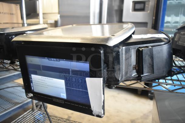 2017 Hobart HTi-7LH26 commercial countertop scale, touchscreen display, tested, working, 120/208-240V, 1 phase.