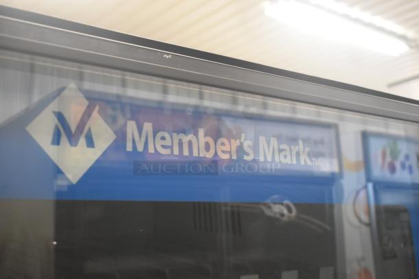 Crane 5800-4 commercial vending machine for bottled drinks, with bill acceptor, 115V, 1 phase. "Member's Mark" label visible.