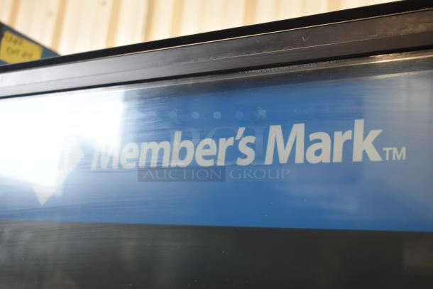 Crane 5800-4 commercial vending machine with bill acceptor, 115 volts, 1 phase, blue "Member's Mark" label visible.