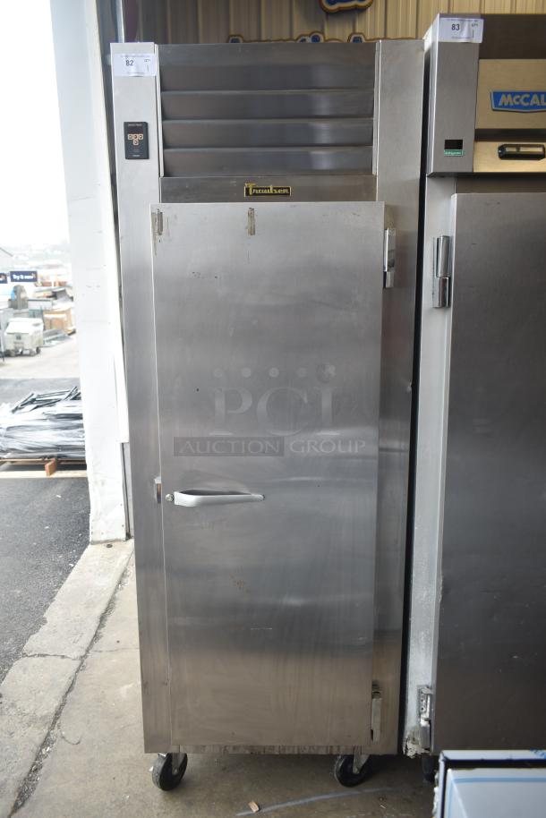 Traulsen ALT132WUT-FHS commercial single door reach-in freezer on casters, stainless steel, 115V, 1 phase, used condition.