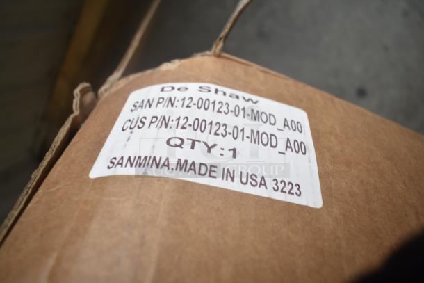 BRAND NEW SCRATCH AND DENT De Shaw 12-00123-01-MOD_A00 unit, labeled with part numbers, made in USA.