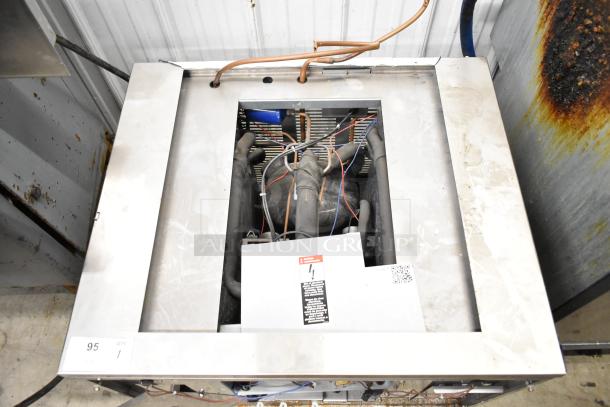 2021 Ice-O-Matic ICE1506HT2 commercial ice head, 208-230V, 1 Phase, stainless steel, visible wiring, good condition.