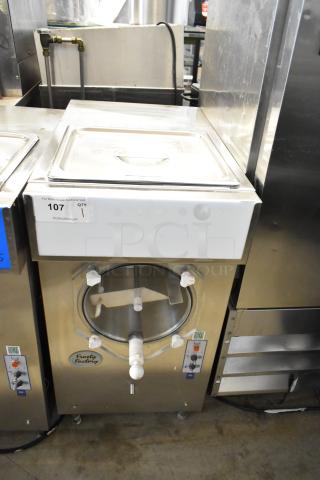Frosty Factory 232W commercial frozen cocktail machine, 208/230 volts, 1 phase, in used condition, with visible control panel and logo.