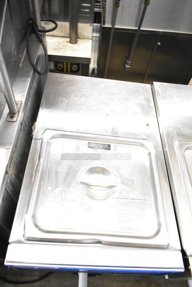 Frosty Factory 232W commercial frozen cocktail machine, stainless steel, 208/230V, 1 phase, good condition, visible top panel.