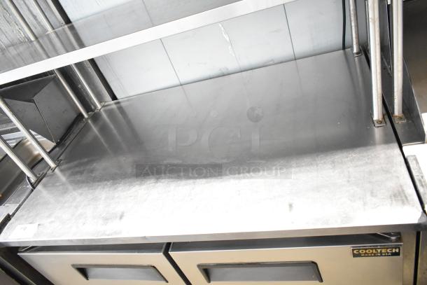 2022 Cooltech CTR-48LBB Commercial 2 Door Cooler w/ 2 Tier Over Shelf on Commercial Casters. 115 Volts, 1 Phase. - Image 4 of 8