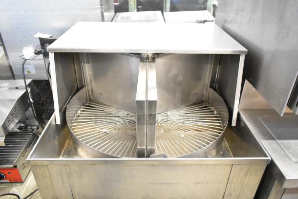 American Dish Service ADS ASQ undercounter glass washer, stainless steel, 120 volts, 1 phase, used condition.