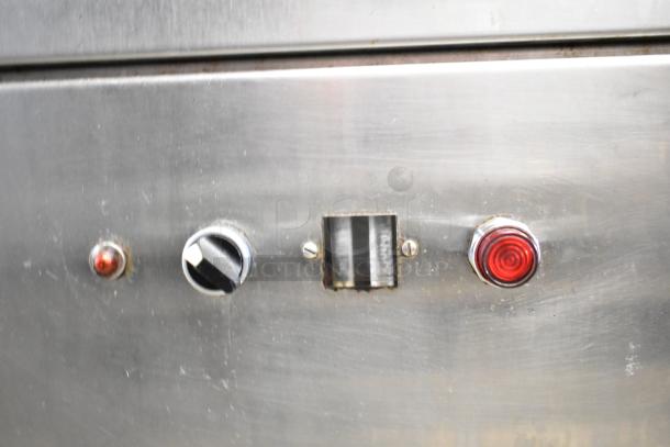 American Dish Service ADS ASQ undercounter glass washer controls, stainless steel panel, 120 volts, used condition.