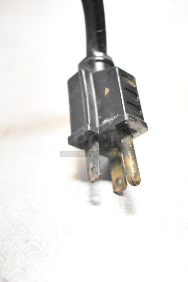 American Dish Service ADS ASQ glass washer power plug, 120 volts, single phase, visible wear.