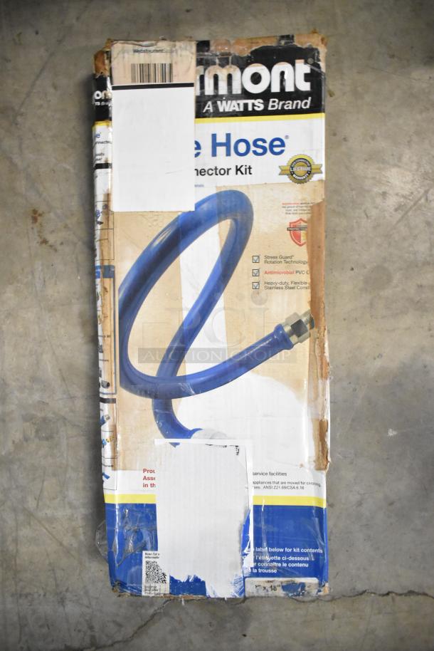 Brand new Dormont 1650KIT48 gas connector kit, 48" with two elbows, restraining cable, 1/2" diameter, box scratched.