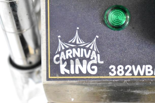 Brand new Carnival King 382WBM13 Belgian waffle maker, non-stick, with timer. 120 Volts, 1 Phase. Scratch and dent condition.