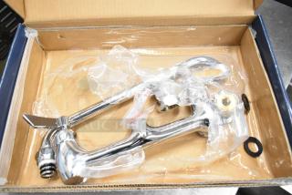 BRAND NEW SCRATCH AND DENT! 750FW812 Waterloo 750FW812 Wall-Mounted Faucet with 8" Centers and 12" Swing Spout