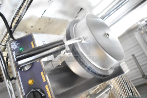 BRAND NEW Carnival King 382WCM1 Waffle Cone Maker, 8" non-stick, 120V, visible control panel, minor scratches.