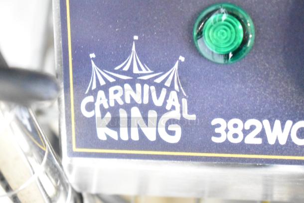 Brand new 2024 Carnival King 382WCM1 8" waffle cone maker, non-stick, 120 volts, 1 phase, slight scratches and dents.